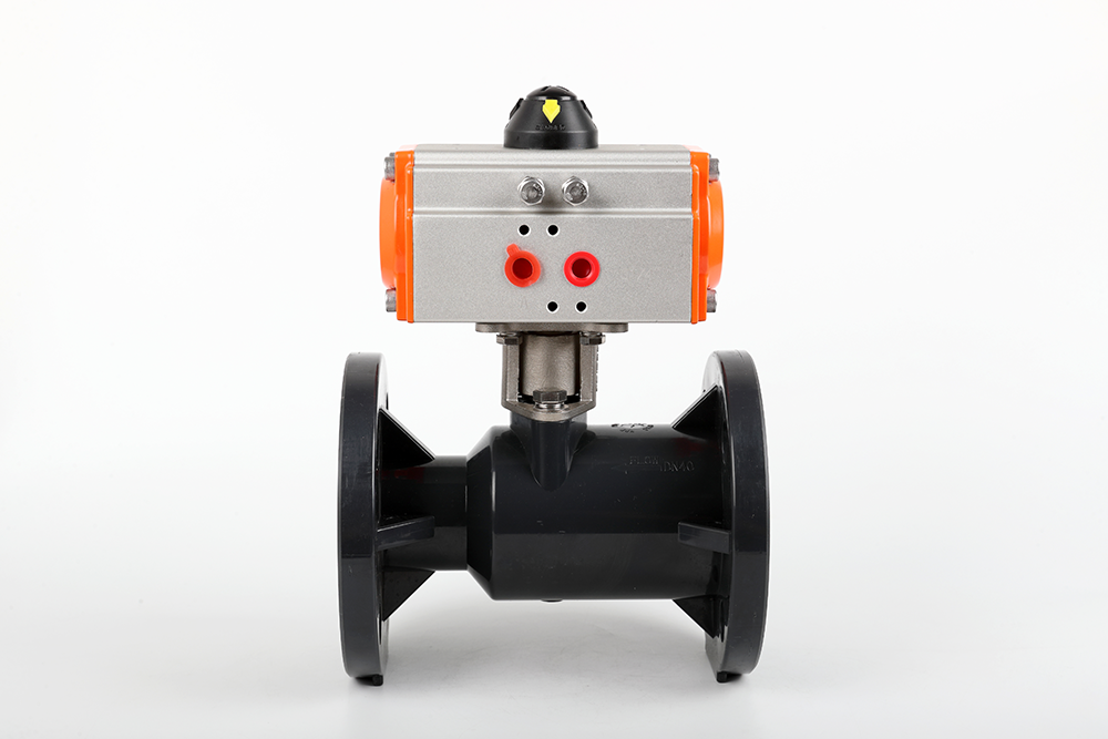 硚口气动法兰一体球阀